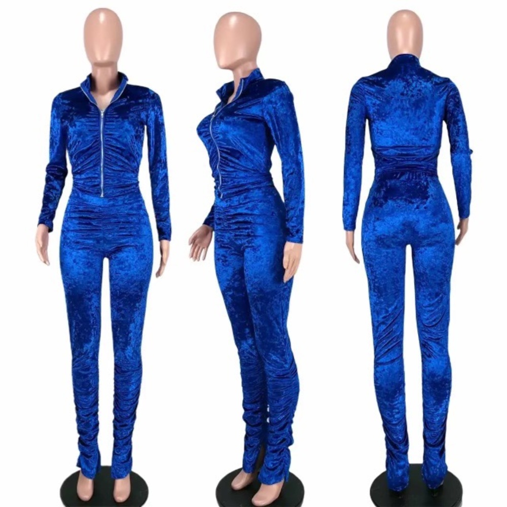 Gorgeous Dolls Velour Scrunch Pants Set